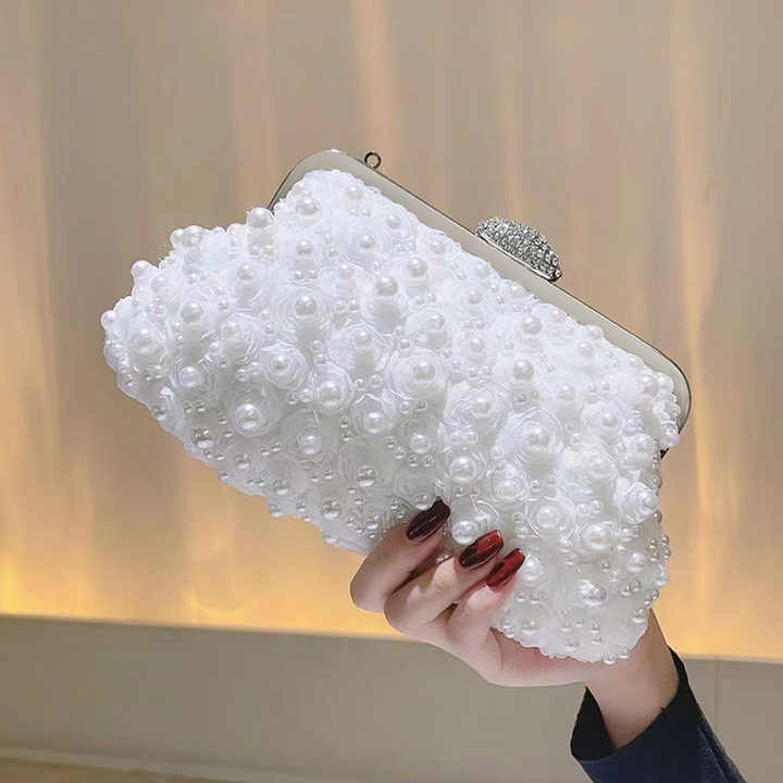 Fall and winter new banquet Pearl bag dinner bags Fashion luxury pearl handbag for women Clutch Purses