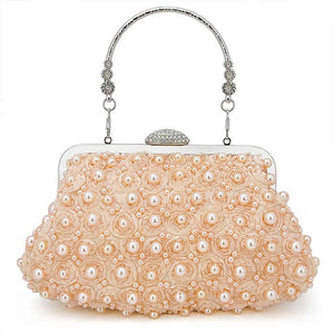 Fall and winter new banquet Pearl bag dinner bags Fashion luxury pearl handbag for women Clutch Purses