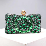 diamond multicolour shiny rhinestone handbag clutch bag ladies party wedding blue evening bags