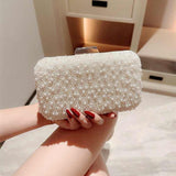 Popular Bridal Pearl Bags For Women Bridal Clutches Pearl Beading