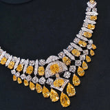 Luxurious Zircon Bridal Necklace