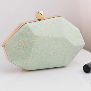 Fashion irregular shaped clutch handbags ladies party wedding bags lady