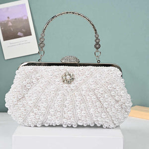 Formal Beaded Wedding Bridal Handbag