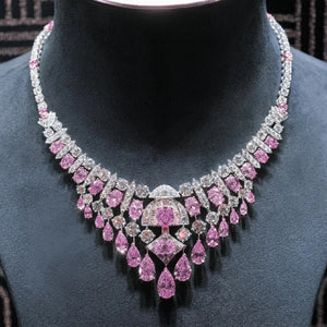 Luxurious Zircon Bridal Necklace