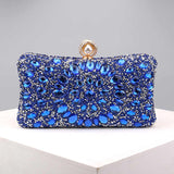 diamond multicolour shiny rhinestone handbag clutch bag ladies party wedding blue evening bags