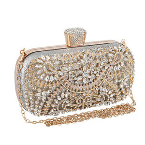 Women Crystal Clutch Bags for Bridal Evening Party Bling Rhinestone Diamond Phone Purse Handbag