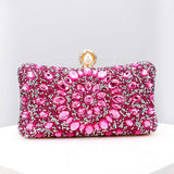 diamond multicolour shiny rhinestone handbag clutch bag ladies party wedding blue evening bags