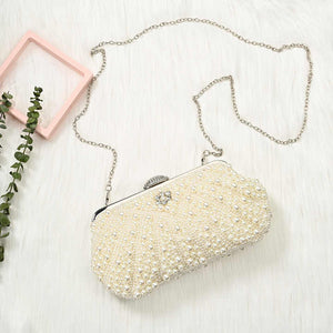 Formal Beaded Wedding Bridal Handbag