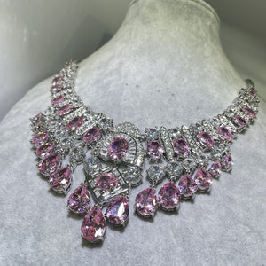 Luxurious Zircon Bridal Necklace