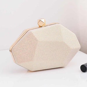 Fashion irregular shaped clutch handbags ladies party wedding bags lady